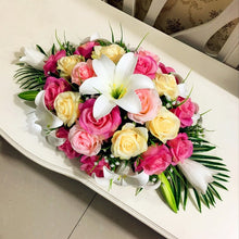 Load image into Gallery viewer, DIY wedding decor table flower runner artificial flower row arrangement table centerpieces